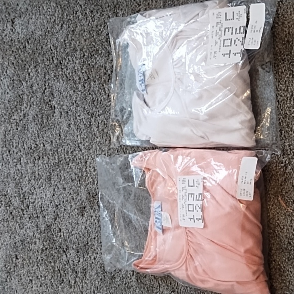 4/$16- NWT BFA Classics 2 Tee bundle of Melon and White